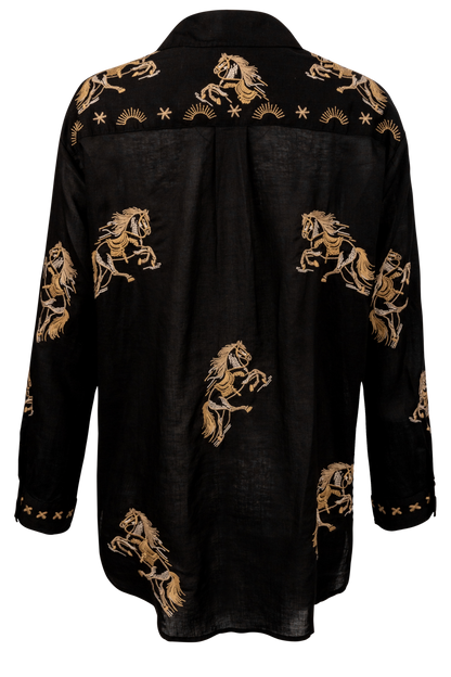 Johnny Was Cheval Oversized Shirt