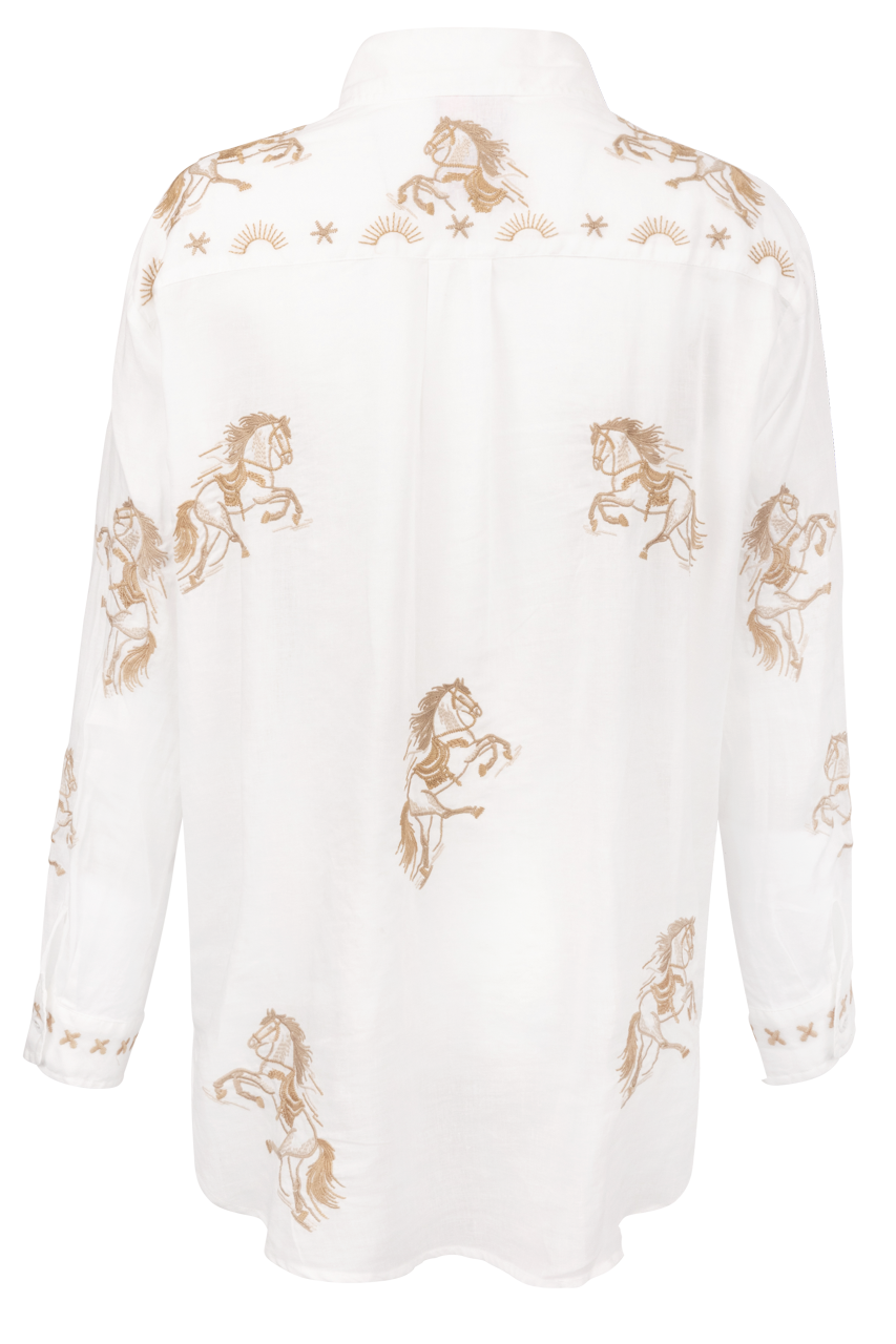 Johnny Was Cheval Oversized Shirt