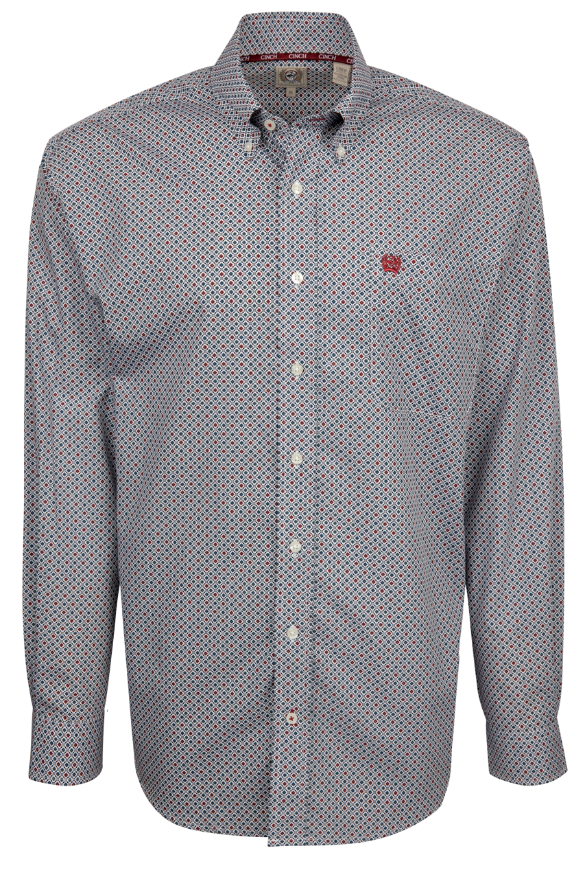 Cinch Button-Front Shirt - Multi
