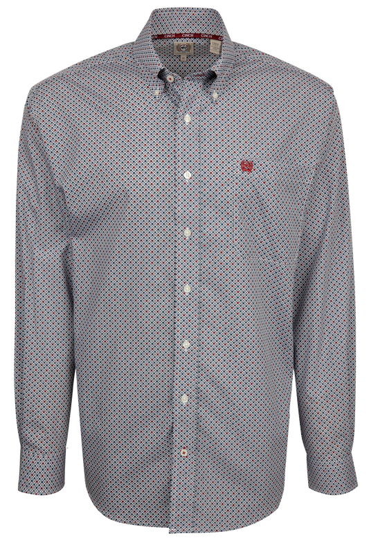 Cinch Button-Front Shirt - Multi