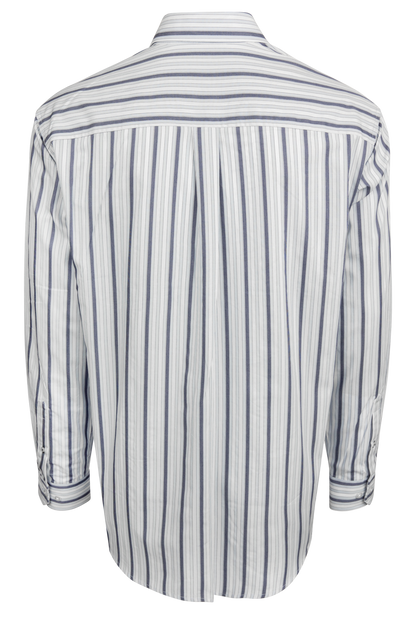 Cinch Button-Front Shirt - Classic Stripe