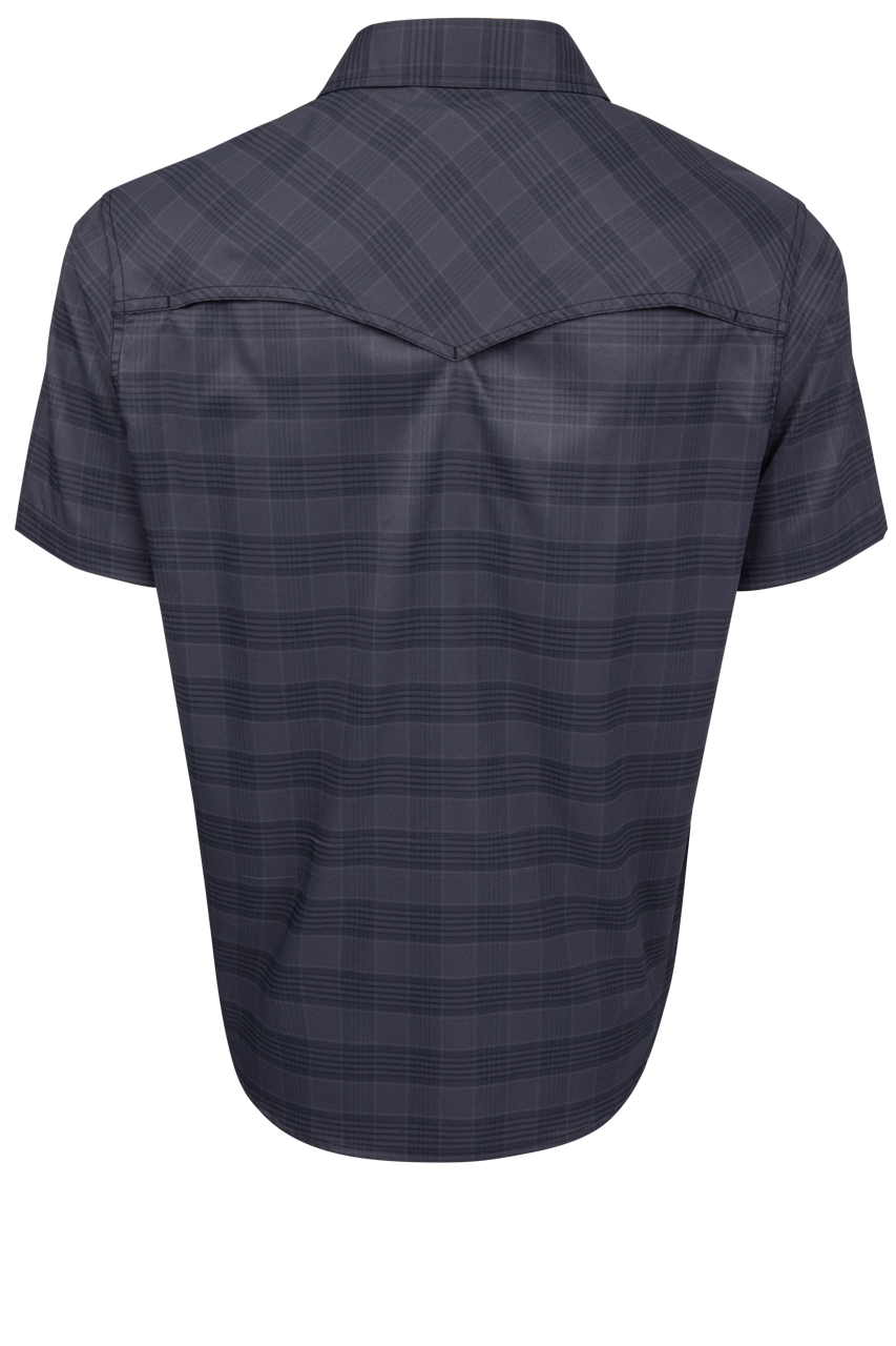 Cinch Arena Flex Camp Shirt - Black Plaid
