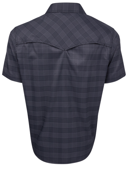 Cinch Arena Flex Camp Shirt - Black Plaid