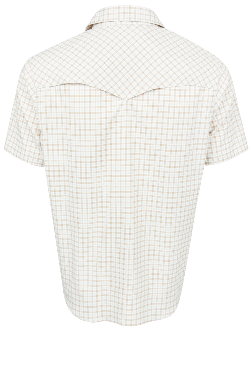 Cinch Arena Flex Camp Shirt - White Check