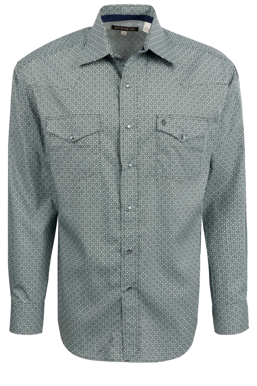 Stetson Men's Snap Front Shirt - Forest