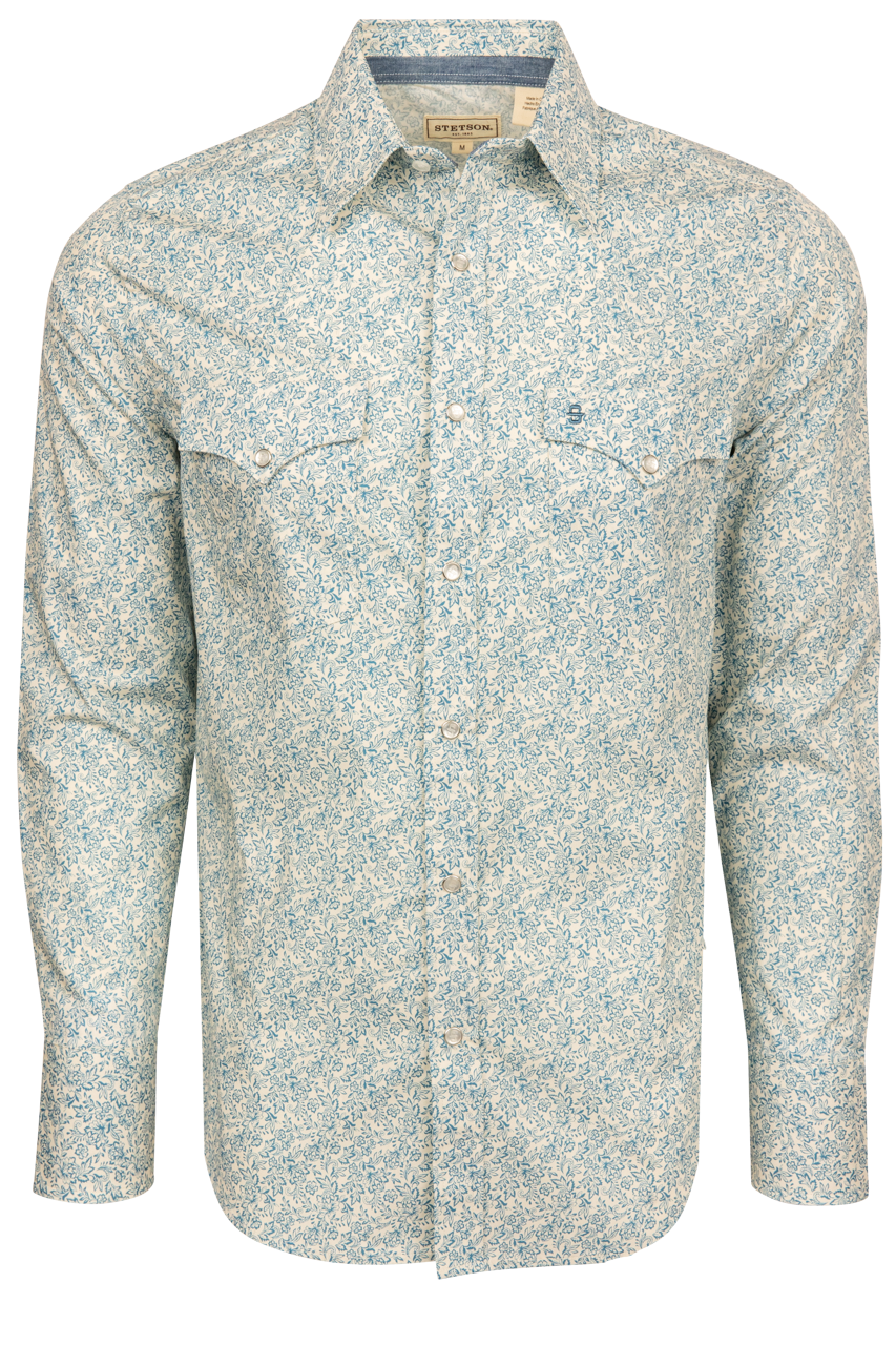 Stetson Men's Snap Front Shirt - Floral