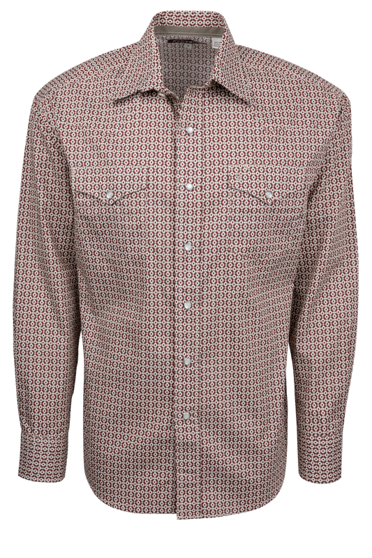 Stetson Men's Snap Front Shirt - Red Diamond