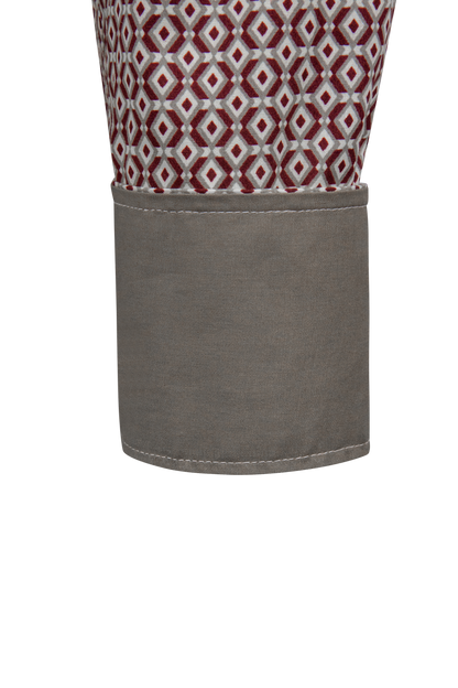 Stetson Men's Snap Front Shirt - Red Diamond