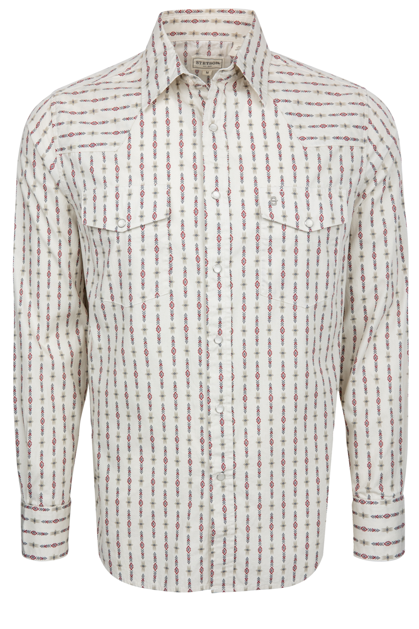 Stetson Men's Snap Front Shirt - Southwest Stripe
