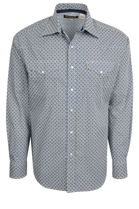 western dress shirts for men Men's 3-in-1 Collar Shirt Made in USA White / XXL Imported. Men's Poly/Cotton L/S Horse Embroidery