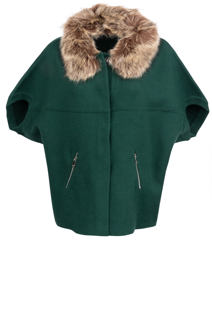 Dolce Cabo Faux Fur Cardigan - Multi Colored