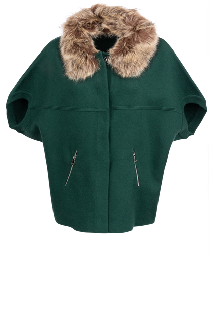 Dolce Cabo Faux Fur Cardigan - Multi Colored