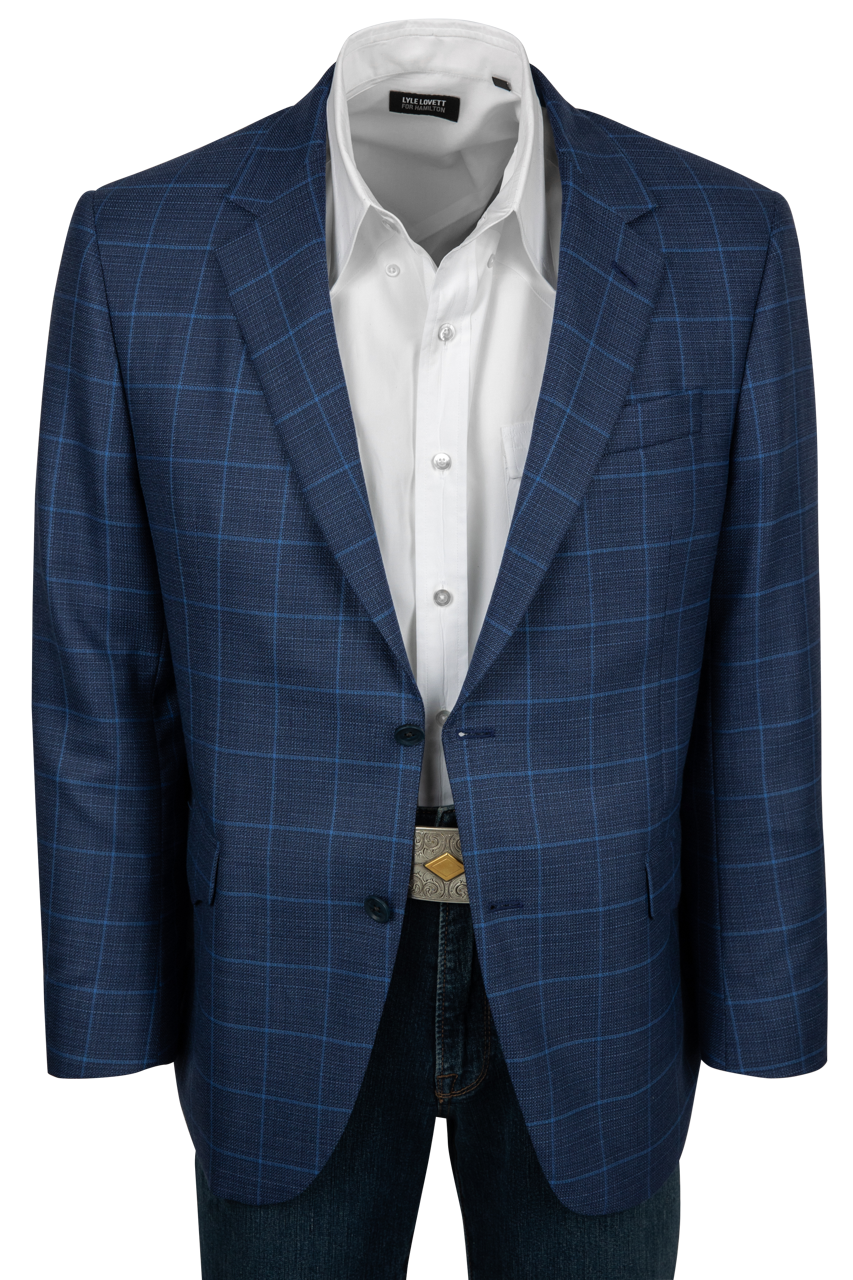 Midnight Range Plaid Wool Sport Coat