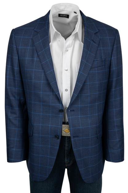 Midnight Range Plaid Wool Sport Coat