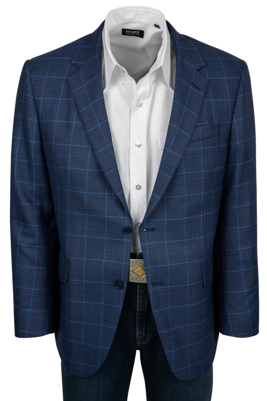 Midnight Range Plaid Wool Sport Coat