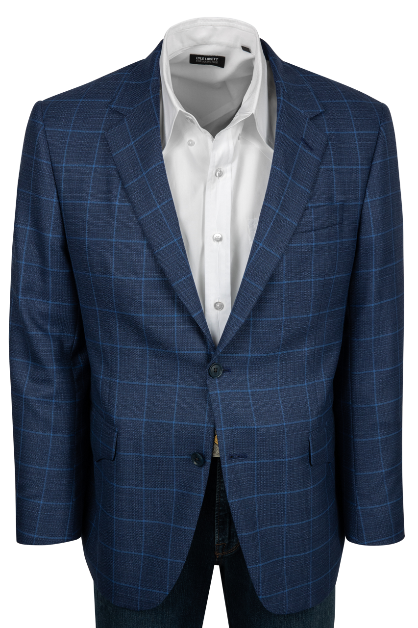 Midnight Range Plaid Wool Sport Coat