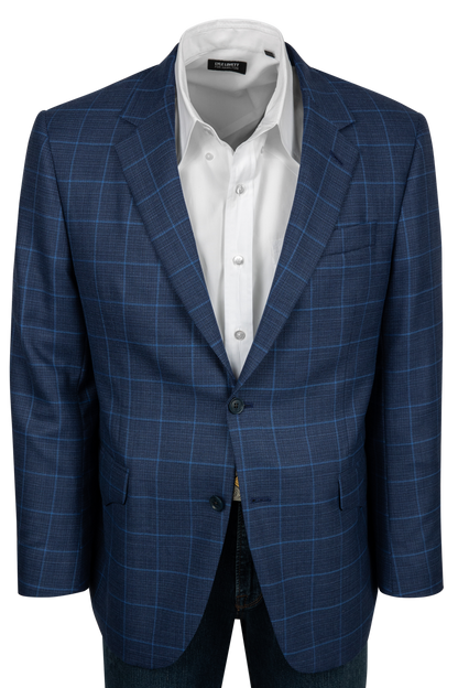 Midnight Range Plaid Wool Sport Coat