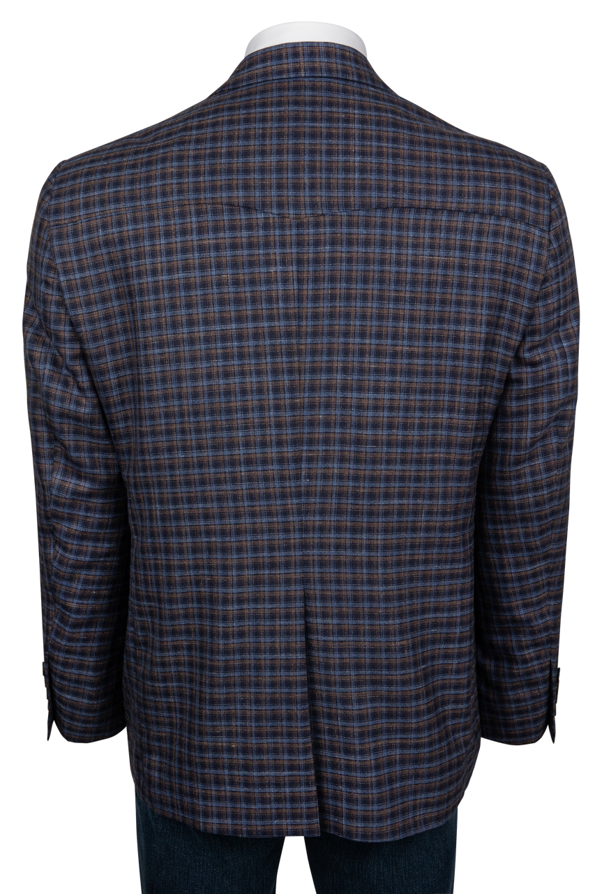Pinto Ranch Navy Plaid Sport Coat