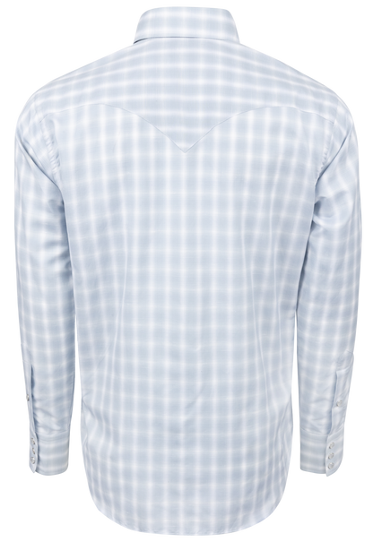 Lyle Lovett for Hamilton Snap Front Shirt - Blue Plaid