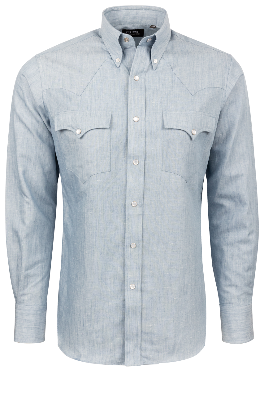 Lyle Lovett for Hamilton Snap Front Shirt - Chambray