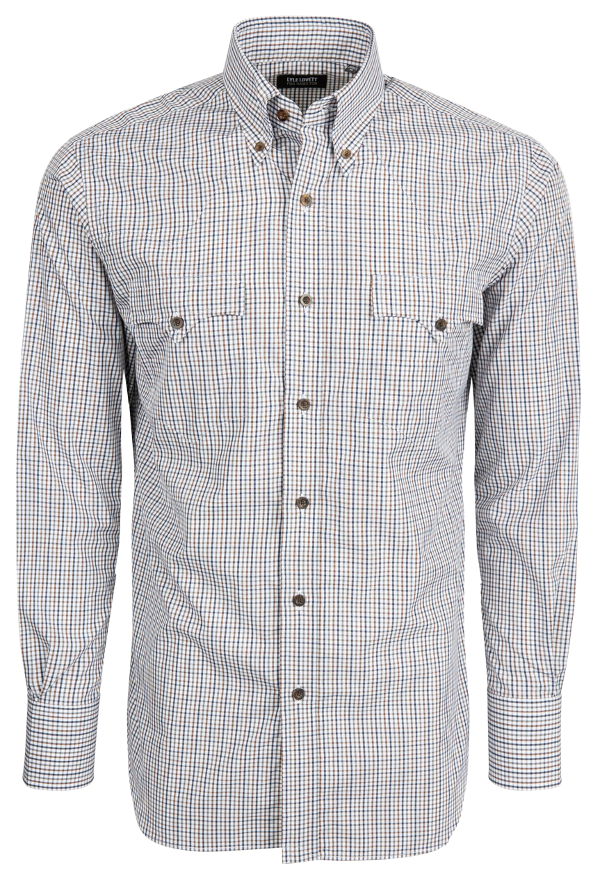 Lyle Lovett for Hamilton Button Front Shirt - Brown