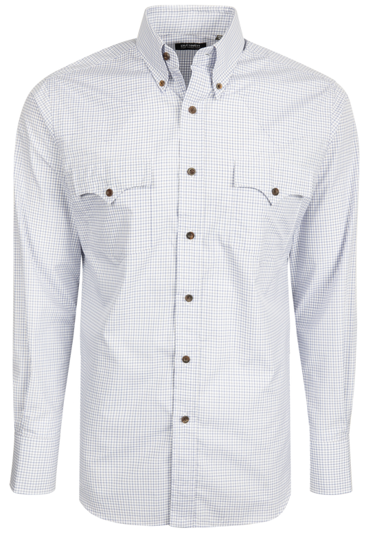Lyle Lovett for Hamilton Button Front Shirt - Periwinkle
