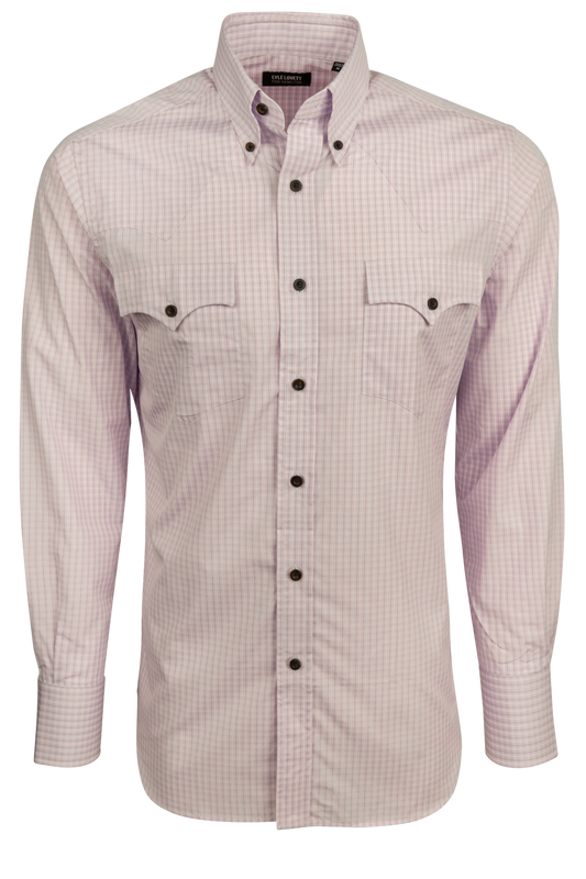 Lyle Lovett for Hamilton Snap Front Shirt - Lilac
