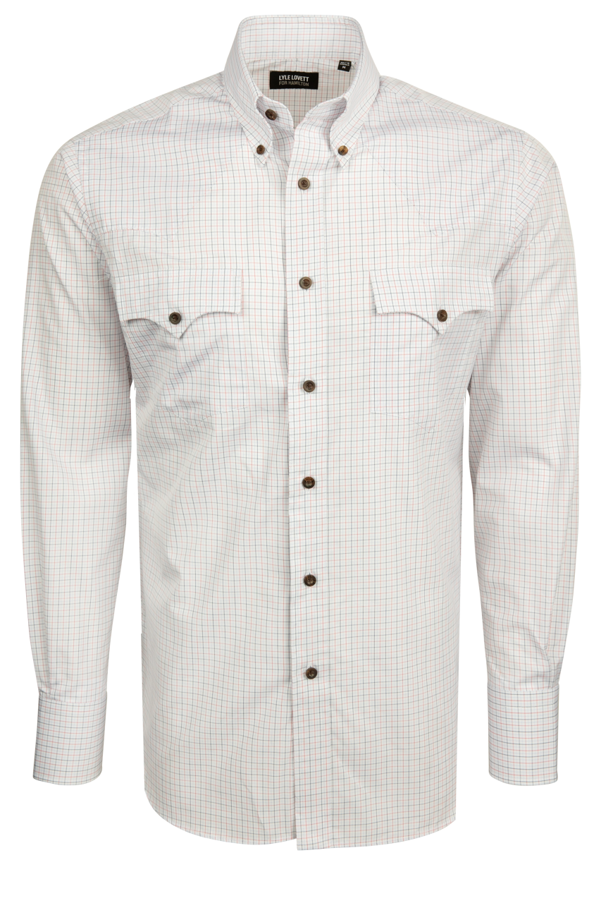Lyle Lovett for Hamilton Snap Front Shirt - White Check