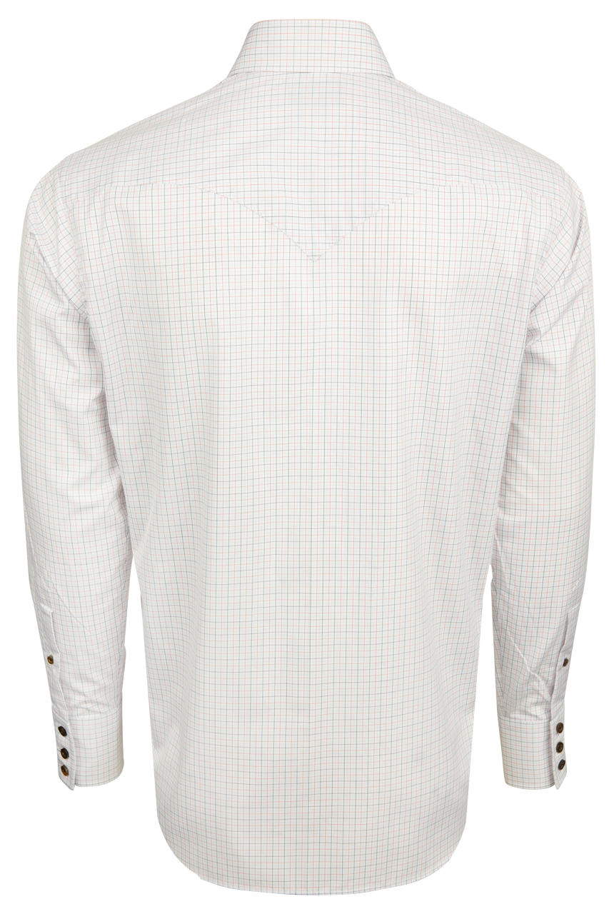 Lyle Lovett for Hamilton Snap Front Shirt - White Check