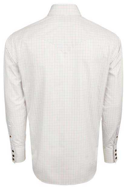 Lyle Lovett for Hamilton Snap Front Shirt - White Check