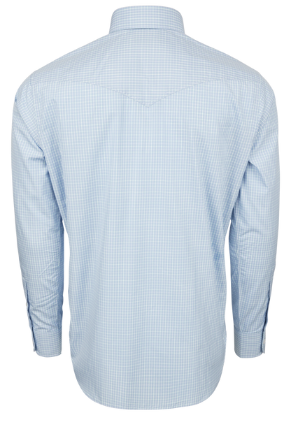 Pinto Ranch YY Collection Button-Front Shirt - Light Blue