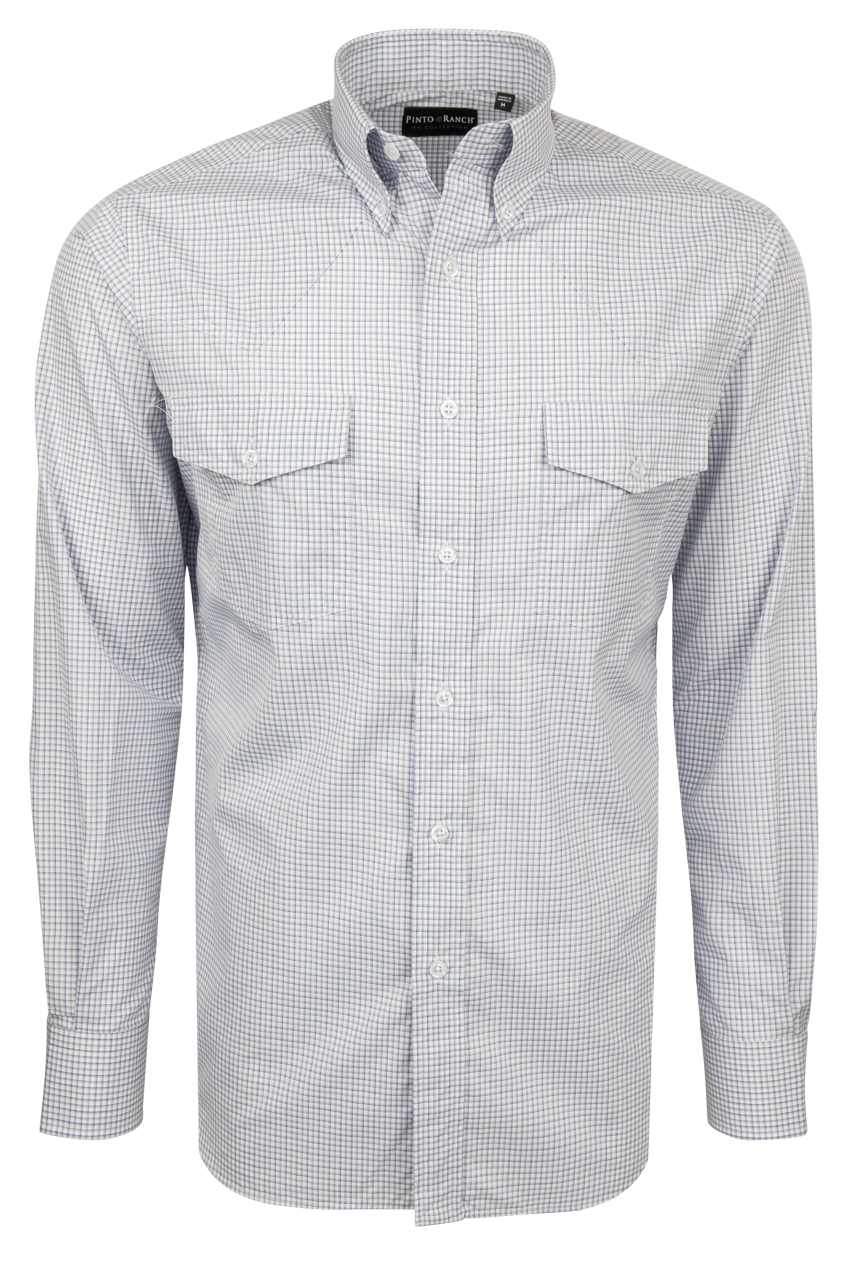 Pinto Ranch YY Collection Button-Front Shirt - Periwinkle