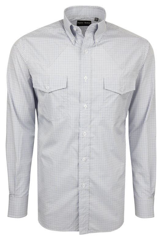 Pinto Ranch YY Collection Button-Front Shirt - Periwinkle