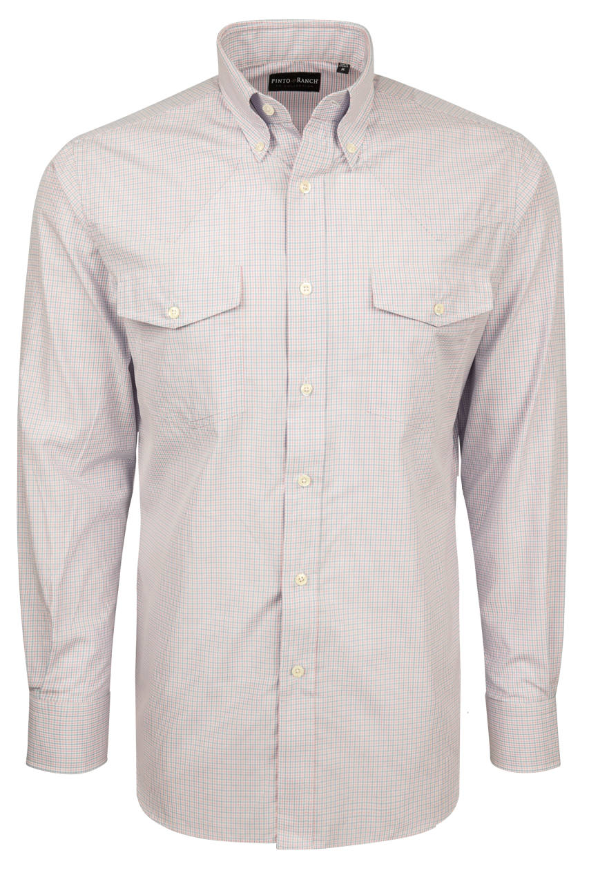 Pinto Ranch YY Collection Button-Front Shirt - Pink Check