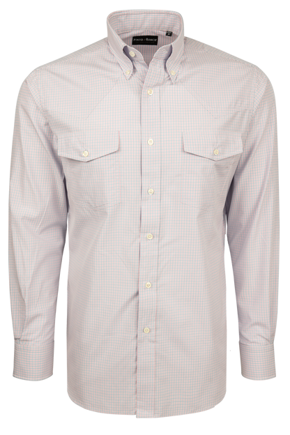 Pinto Ranch YY Collection Button-Front Shirt - Pink Check