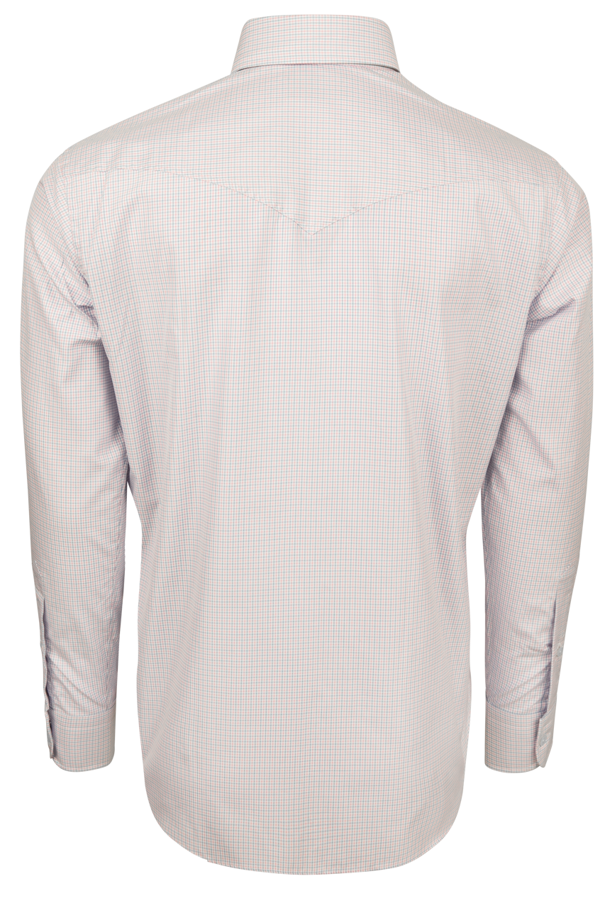 Pinto Ranch YY Collection Button-Front Shirt - Pink Check