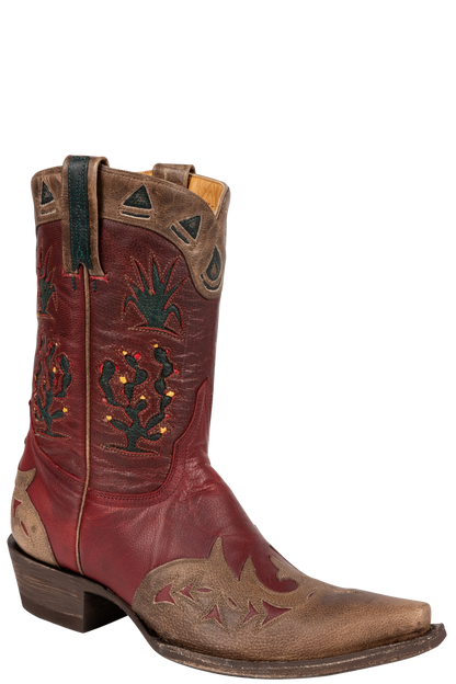 Old Gringo Cactus Desert Cowgirl Boots - Red