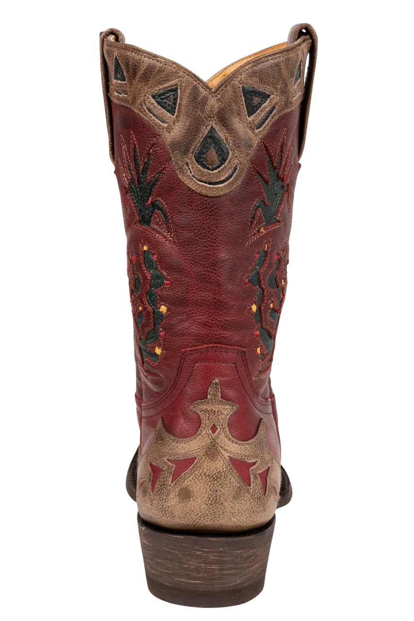 Old Gringo Cactus Desert Cowgirl Boots - Red