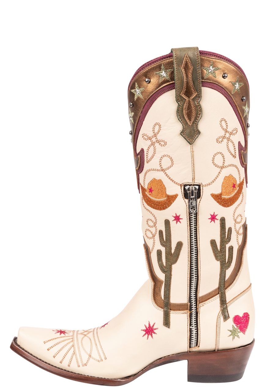 Old Gringo Cream Lasso Cowgirl Boots | Pinto Ranch