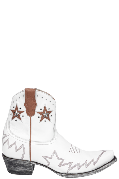 Old Gringo Chezile Cowgirl Booties - White