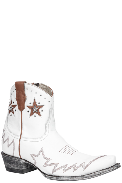Old Gringo Chezile Cowgirl Booties - White