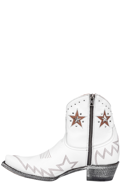 Old Gringo Chezile Cowgirl Booties - White