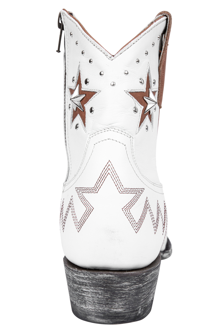 Old Gringo Chezile Cowgirl Booties - White