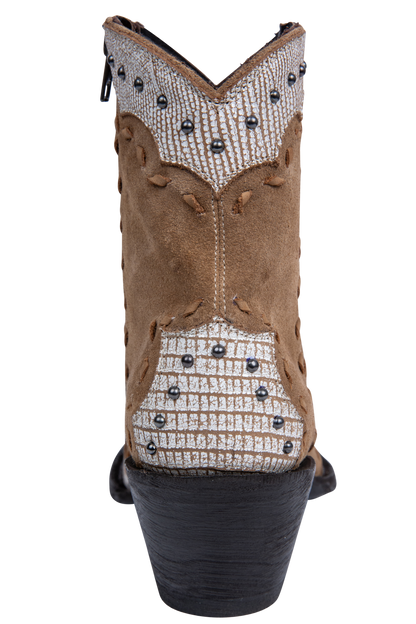 Old Gringo Sang and Way Cowgirl Booties - Camel/White