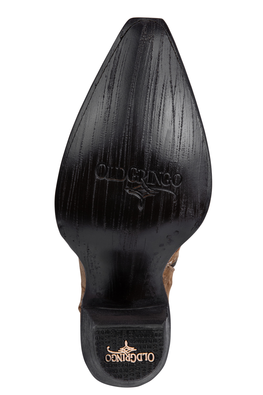 Old Gringo Sang and Way Cowgirl Booties - Camel/White