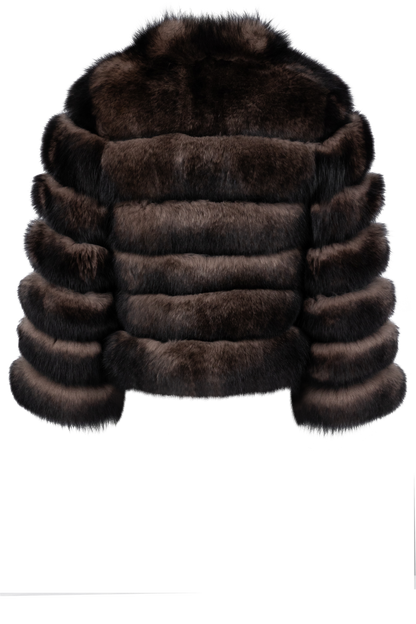 Pinto Ranch Kizil Sable Fur Jacket - Espresso