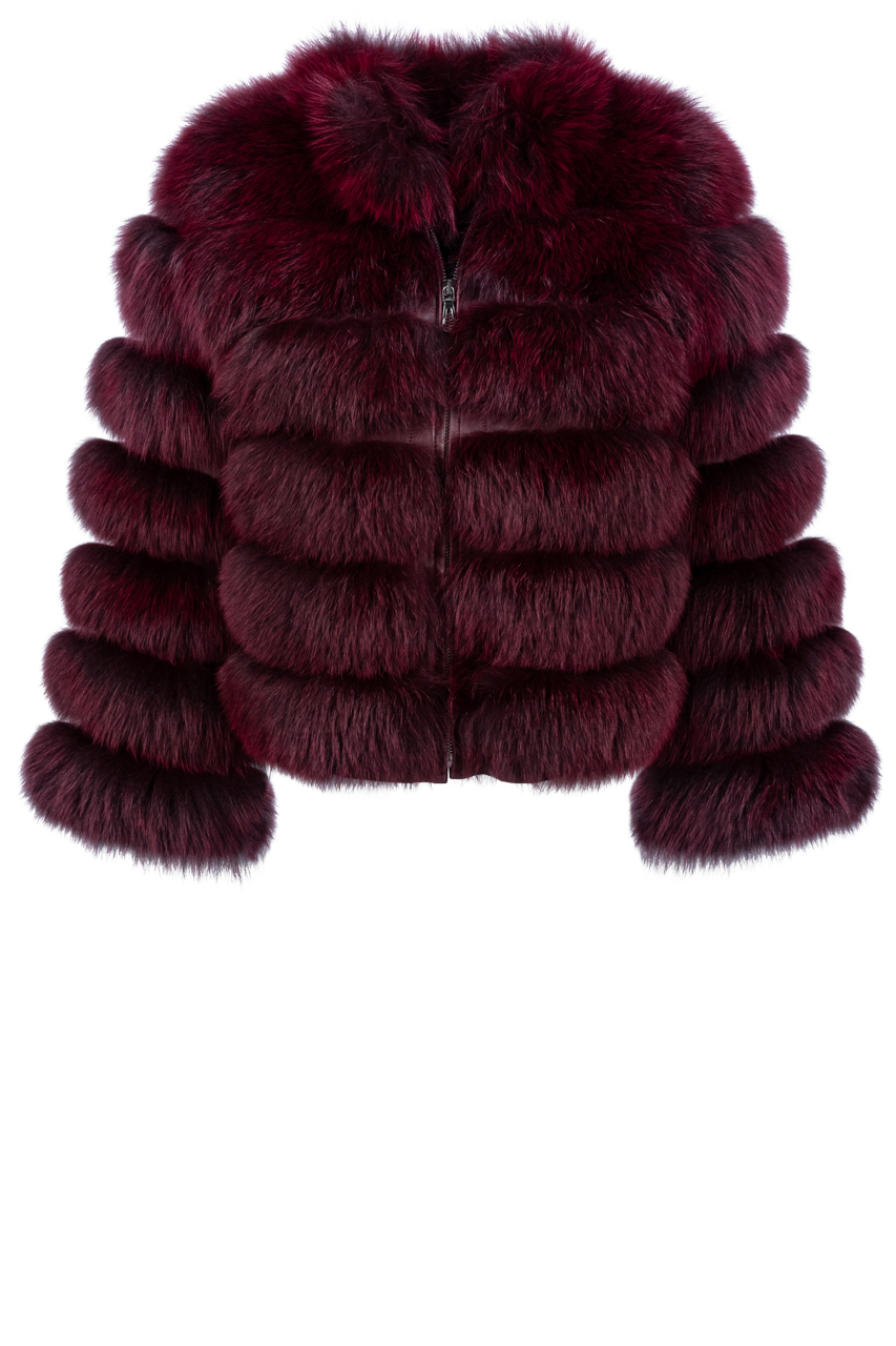 Pinto Ranch Burgundy Bordo Fur Jacket