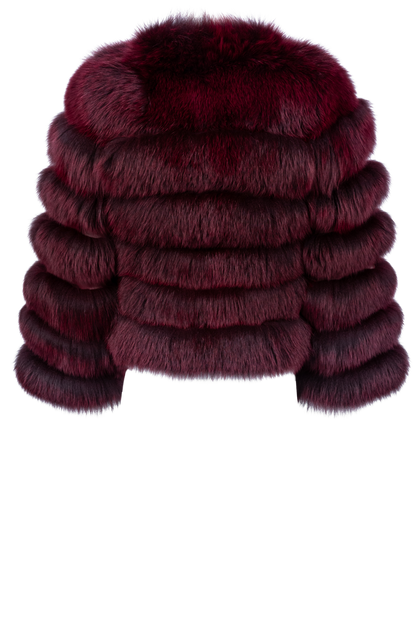 Pinto Ranch Burgundy Bordo Fur Jacket