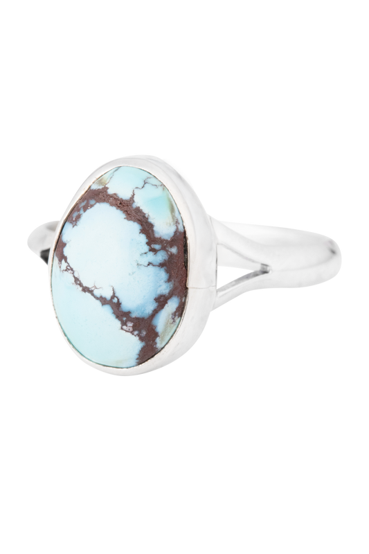 Sterling Silver Matrix Turquoise Ring