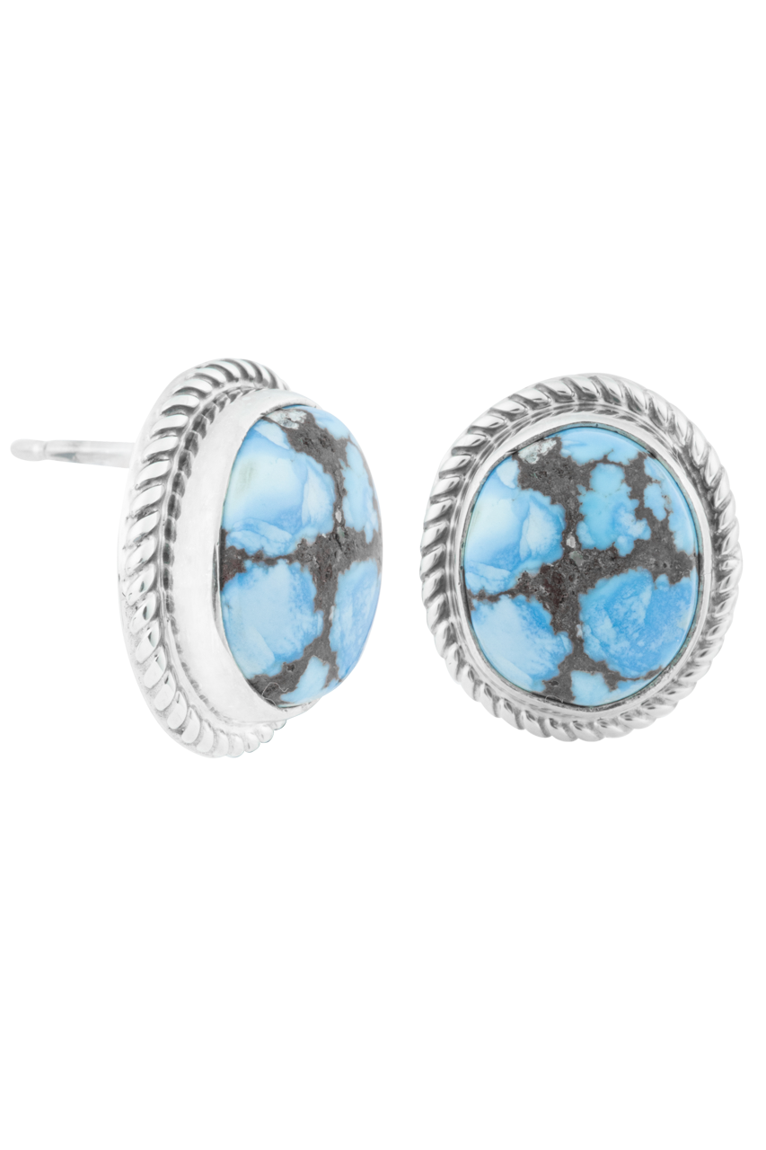 Golden Hill Turquoise Stud Earrings